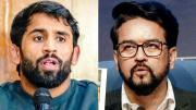 Bajrang Punia and Anurag Thakur
