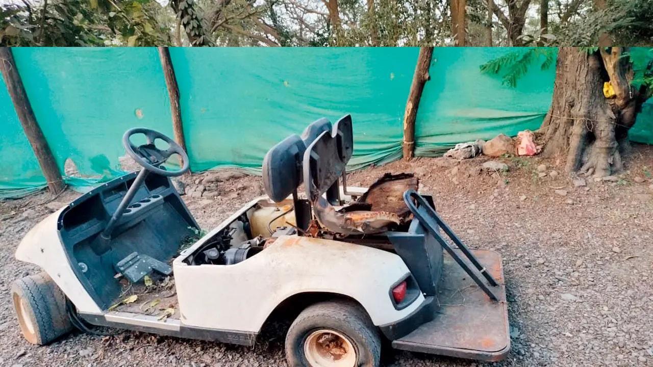 वन विभाग ने जब्त की अवैध पार्क गाड़ियां