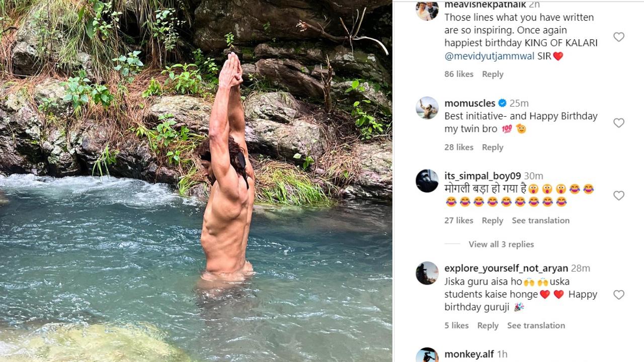 विद्युत की ये तस्वीरें इस समय फैंस के बीच तेजी से वायरल होती दिखाई दे रही हैं.