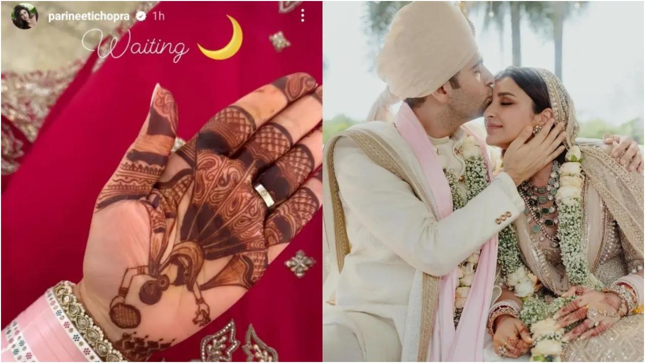 बॉलीवुड एक्ट्रेस परिणीति चोपड़ा ने अपने हाथों पर लगी मेंहदी की तस्वीर शेयर की है.