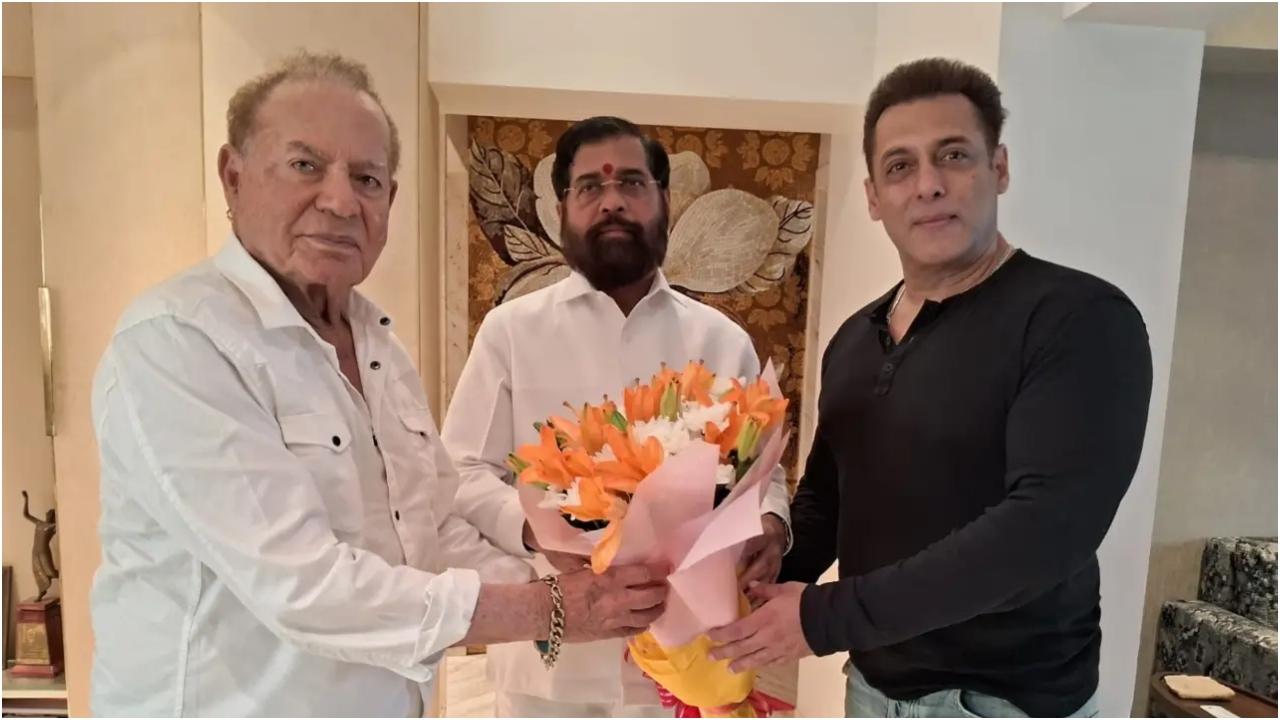 महाराष्ट्र के सीएम एकनाथ शिंदे ने सलमान खान से मुलाकात के बाद कहा कि पुलिस मामले में कड़ी कार्रवाई करेगी.