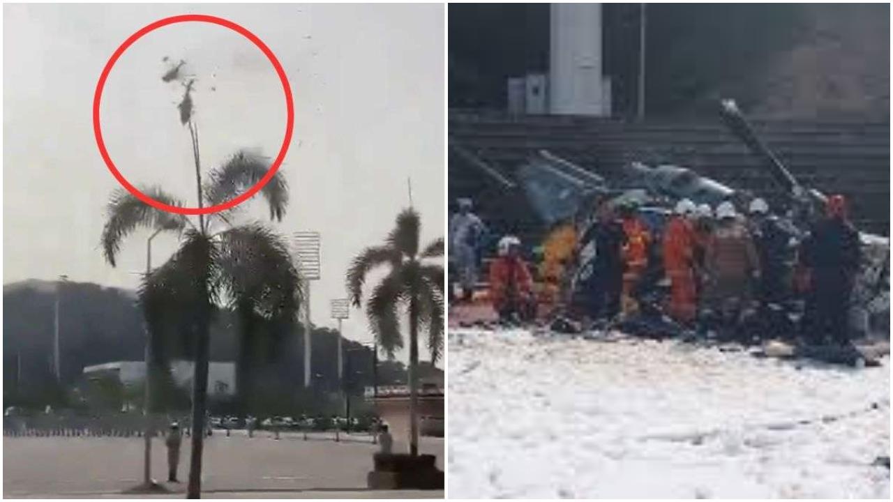 दुर्घटना के बाद दमकल कर्मी पहुंच गए हैं और बचाव कार्य चलाया जा रहा है. 