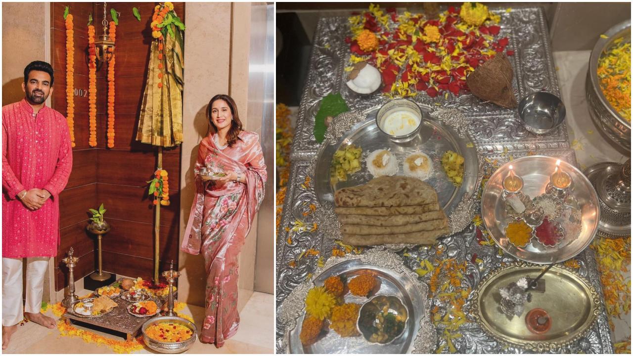 अभिनेत्री सागरिका घाटगे अपने पति पूर्व भारतीय गेंदबाद जहीर खान संग महाराष्ट्रीयन पारंपरिक पद्धति से गुड़ी पाड़वा का पर्व मनाती दिखाई दी. 