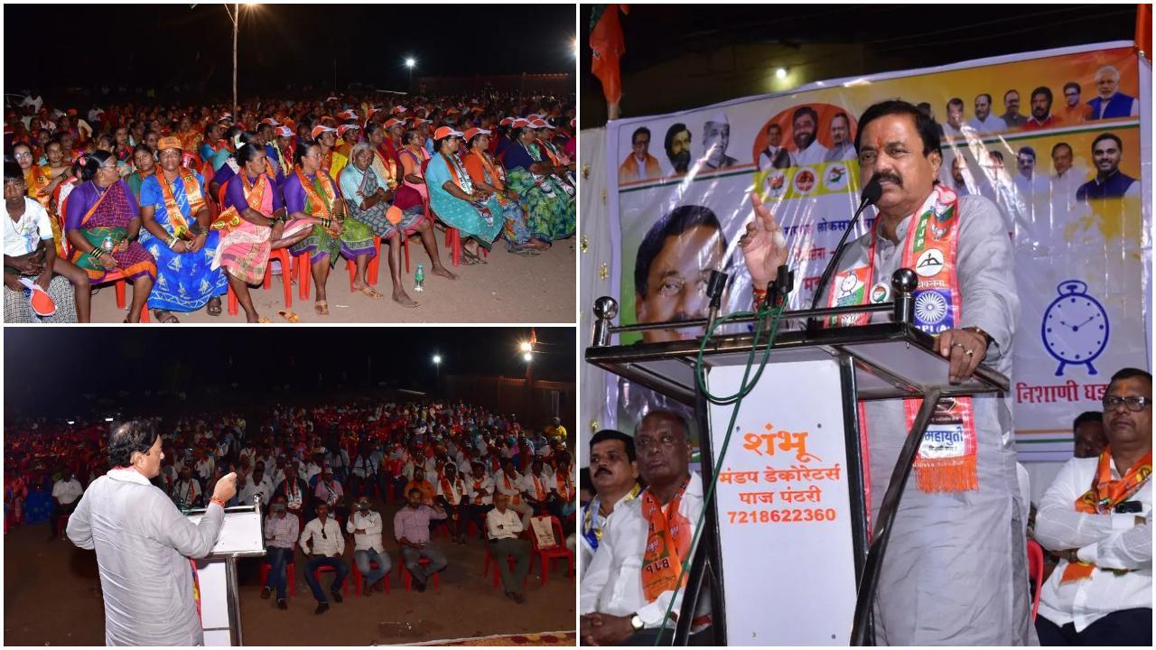 हर्णे  जिला परिषद गट के पेजपंधारी ने शनिवार (27 अप्रैल) शाम को महायुति की एक अभियान बैठक की.