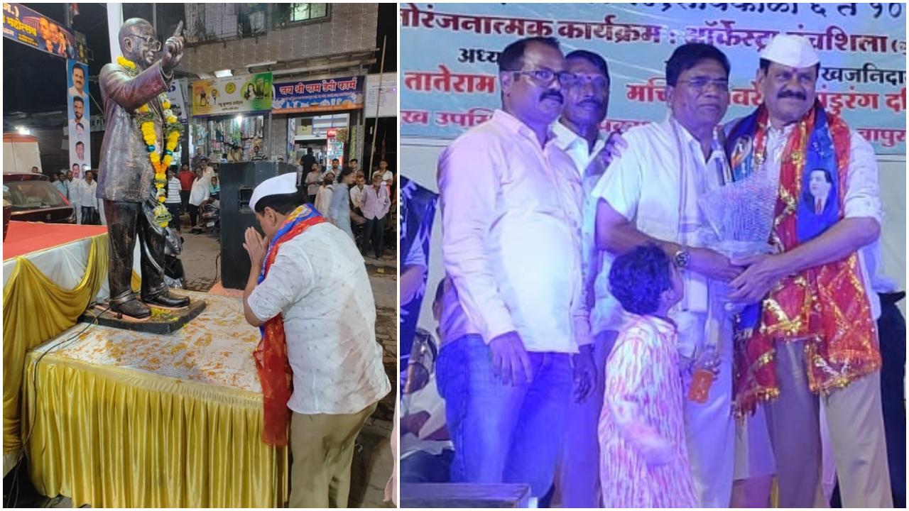 अंबेडकर जयंती पर शिंदे गुट के शिवसेना नेता प्रकाशदादा सुर्वे ने भारतरत्न डॉ. बाबासाहेब अंबेडकर को वंदन किया. 