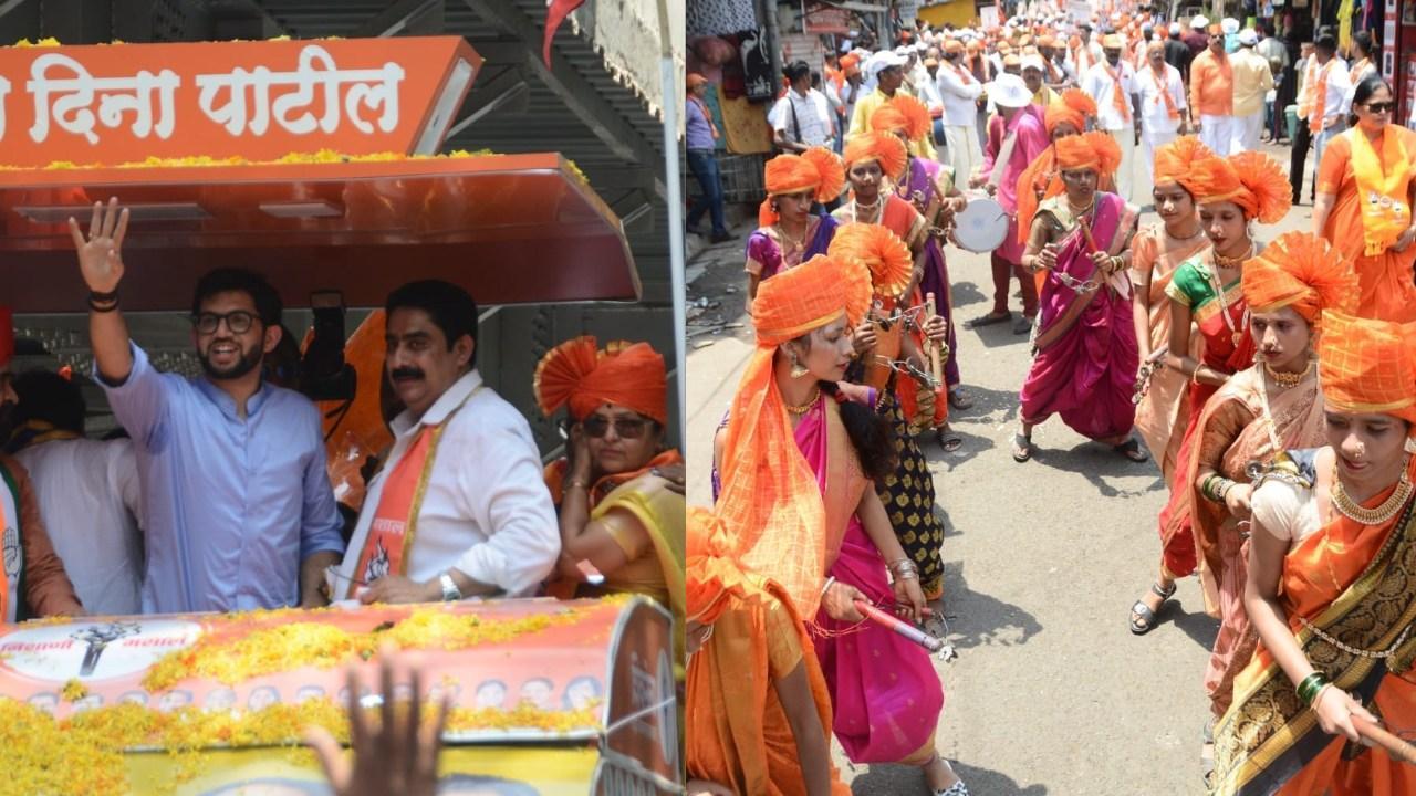 संजय दीना पाटिल ने आदित्य ठाकरे के साथ किया शक्ति प्रदर्शन.