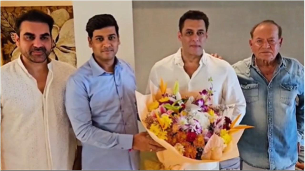 सलमान खान और उनके परिवार से की श्रीकांत शिंदे ने मुलाकात. (फोटो/इंस्टाग्राम)