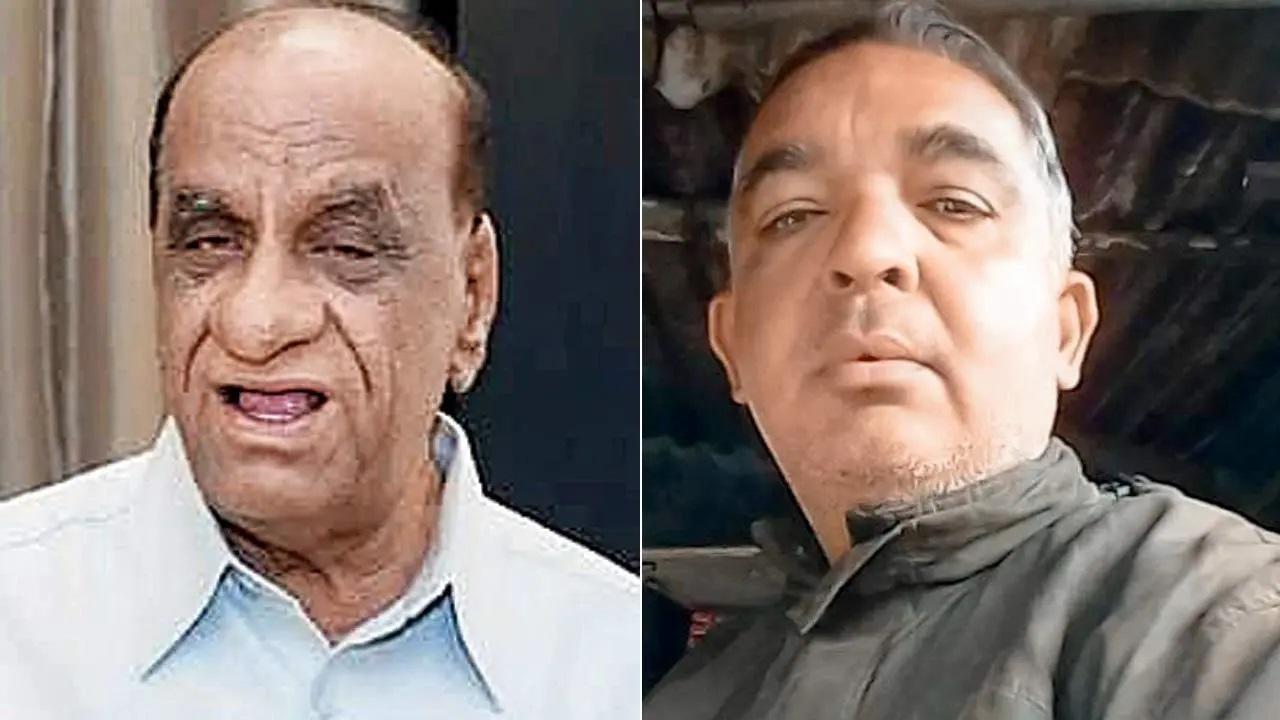 (बाएं) मृतक पेट्रोल पंप मालिक रामचंद ककरानी और ड्राइवर मुकेश खूबचंदानी. Pics/Navneet Barhate