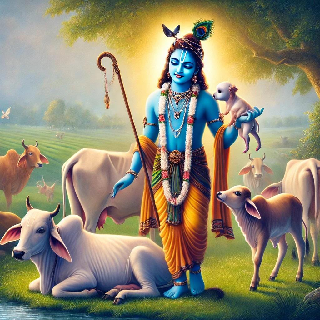 गोपाल कृष्ण: इस रूप में कृष्ण को गायों के रक्षक के रूप में दर्शाया गया है. वे गायों को चराते हैं और अपने मित्रों के साथ खेलते हैं. गोपालक के रूप में कृष्ण की छवि उनकी मातृभूमि, वृंदावन के प्रति उनकी गहरी प्रेम भावना को दर्शाती है.