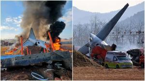 आपातकालीन सेवाओं के अनुसार, विमान के उतरने से ठीक पहले यह एक पक्षी से टकरा गया, जिससे संतुलन बिगड़ गया. विमान रनवे से हटकर दीवार से टकराया और आग की चपेट में आ गया. 