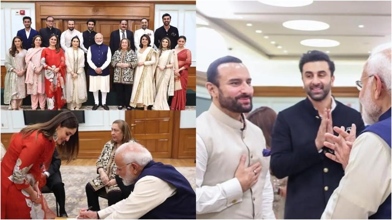 पीएम मोदी के साथ कपूर परिवार.