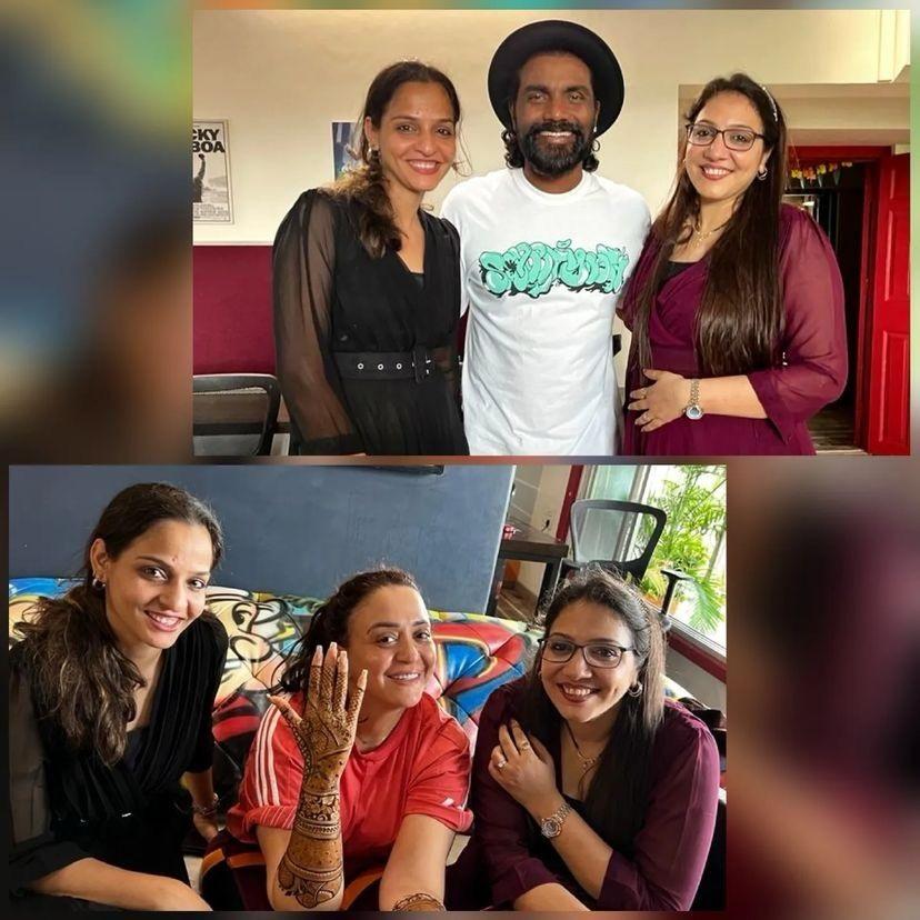 सवाल: अब तक आपने कितने सेलेब्स के हाथों में मेहंदी लगाई है?
जवाब: हम ने अब तक कई सेलेब्स की हाथों में मेहंदी लगाई है. हमने मौनी रॉय, रेमो डिसूजा की वाइफ लिजेल डिसूजा की हाथों में मेहंदी लगाई है. क्रिकेटर सूर्य कुमार, क्रिकेटर युजवेंद्र चहल (Yuzvendra Chahal) की वाइफ धनश्री वर्मा (Dhan Shree Verma) जैसे कई सितारों के हाथों में हमने मेहंदी लगाई है. टीवी और क्रिकेट के अलावा बॉलीवुड के कई सेलेब्स के हाथों में हमने मेहंदी लगाई हैं. इसकी गिनती नहीं की जा सकती कि हमने कितने सेलेब्स को मेहंदी लगाई है. 