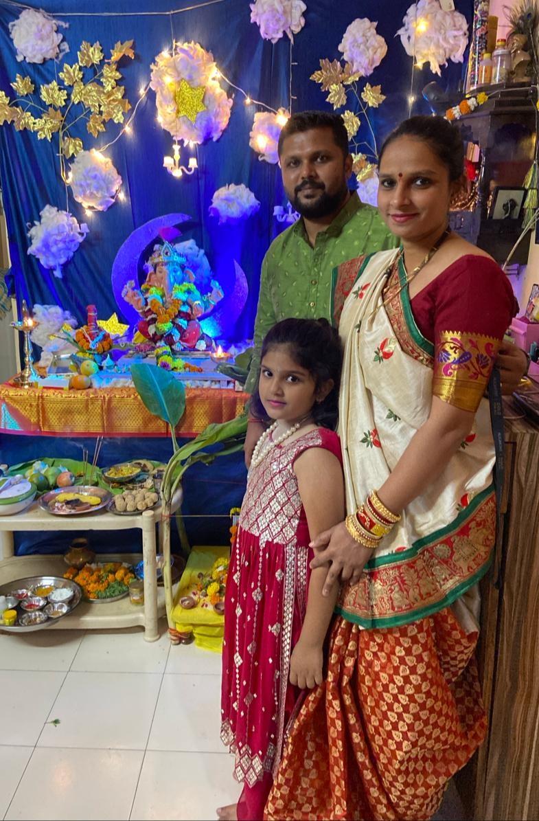 माघी गणेश चतुर्थी पर पहली बार वायदंडे परिवार के घर पर गणपति विराजमान हुए है. यह परिवार इस बात से काफी खुश है. 