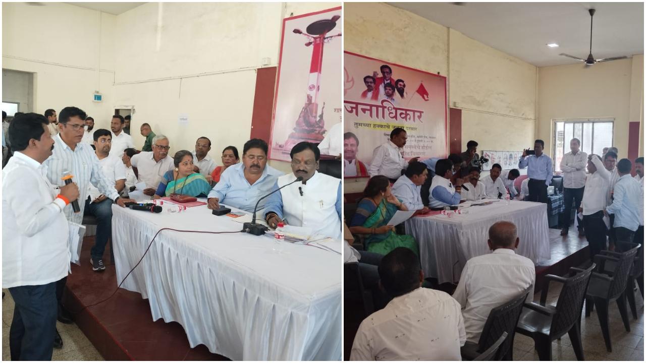 विधान परिषद के विपक्ष के नेता अंबादास दानवे से मिले शिवसेना (यूबीटी) नेता मंगेश चव्हाण 