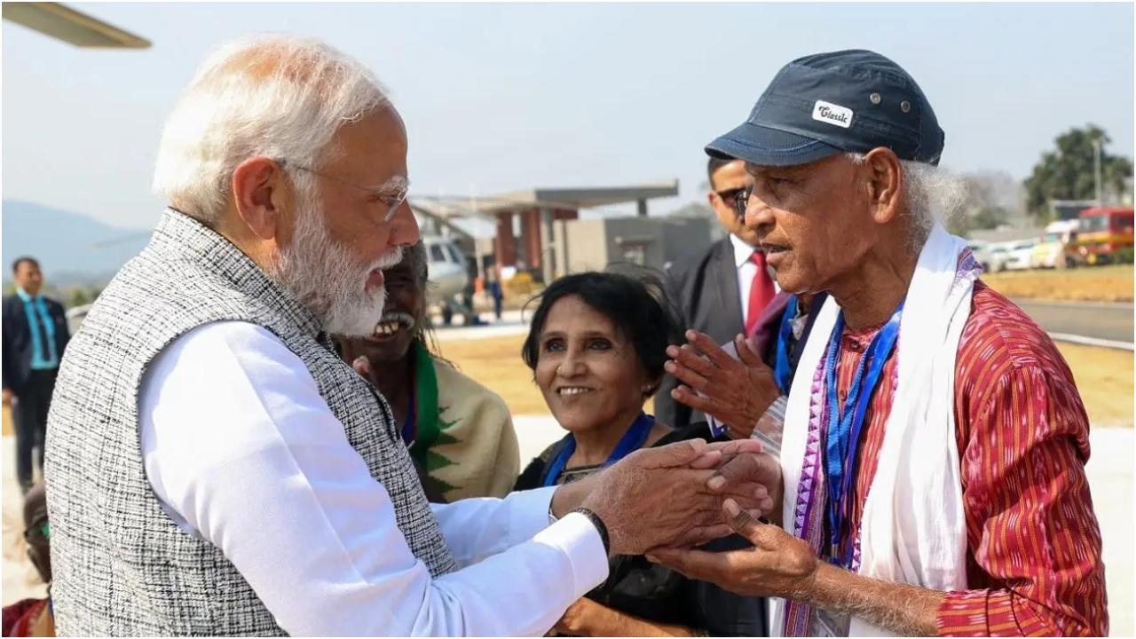 पीएम मोदी ने की जीतेंद्र हरिपाल से मुलाकात. तस्वीर/X@narendramodi