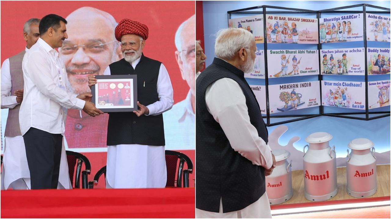 पीएम मोदी ने अमूल के विकास में नारी शक्ति के योगदान की चर्चा.