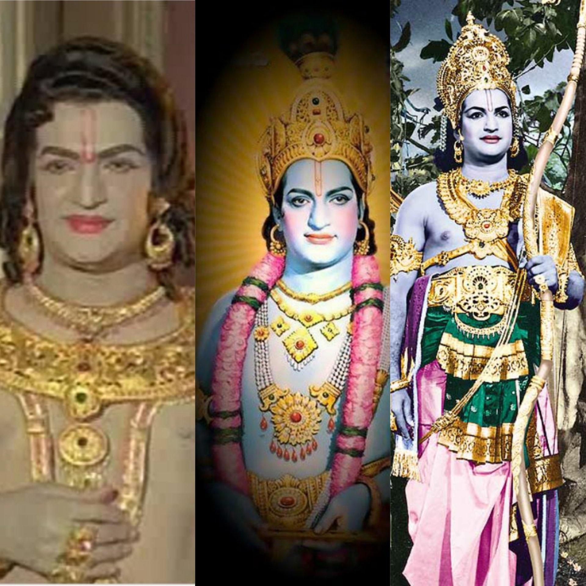 सीनियर एनटीआर को विशेष रूप से हिंदू देवताओं, भगवान कृष्ण, कर्ण, और राम के कैरेक्टर्स को पोर्ट्रेट करने के लिए जाना जाता है. उन्होंने स्क्रीन पर भगवान कृष्ण की भूमिका को 18 से ज्यादा बार निभाया है और `लव कुश`, `सीताराम कल्याणम`, `श्री राम पट्टाभिषेकम`, और अन्य ब्लॉकबस्टर हिट फिल्मों में भगवान राम का किरदार निभाकर दर्शकों की वाहवाही लूटी हैं. 