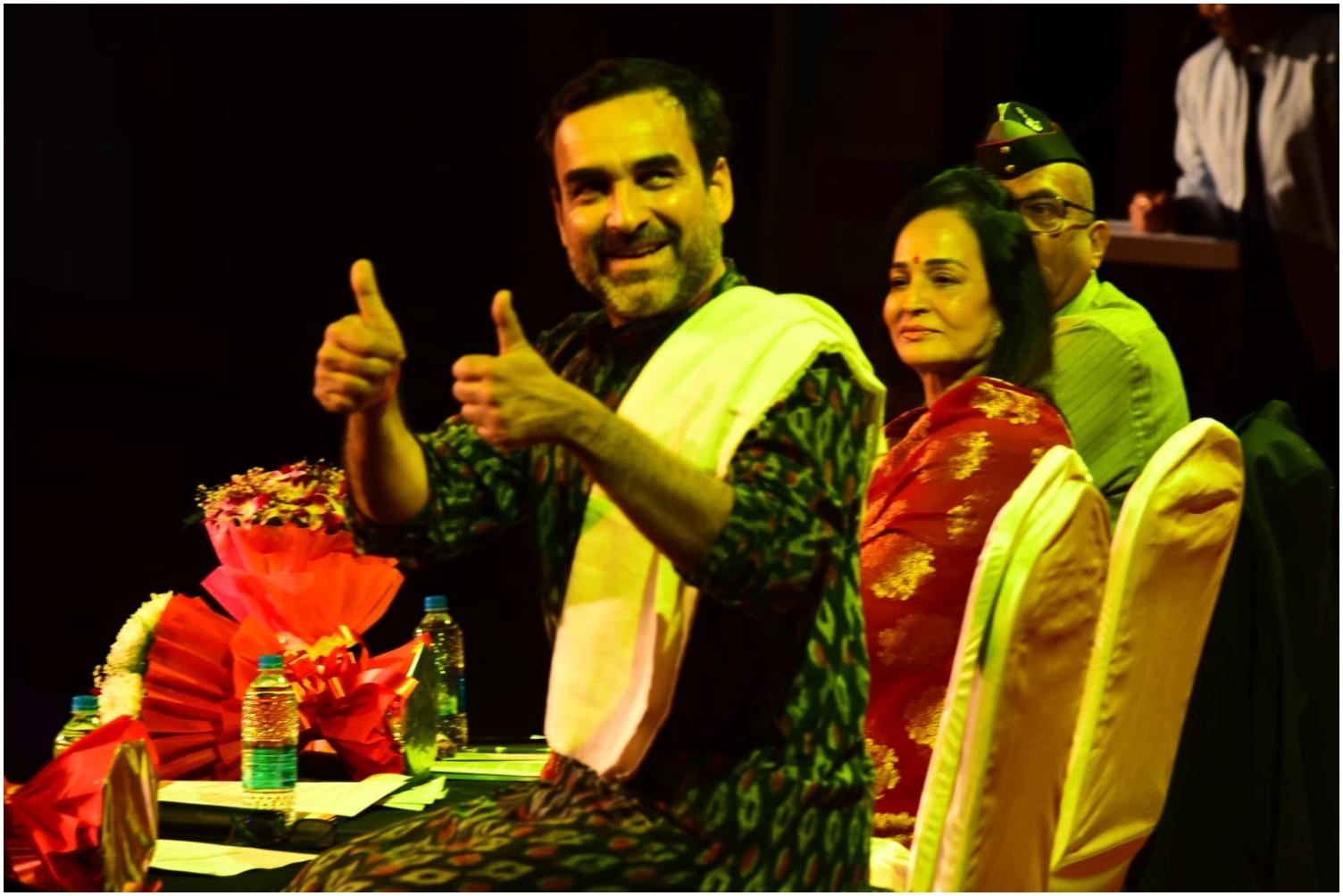 उन्होंने भारत रंग महोत्सव 2024 के लिए राष्ट्रीय नाट्य विद्यालय की प्रेस कॉन्फ्रेंस में भाग लिया.