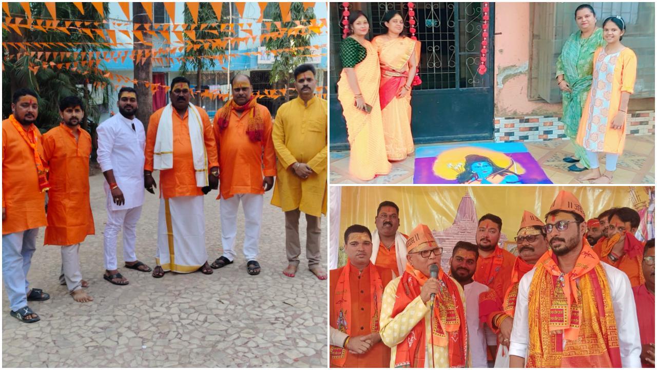 नायगांव के साईधाम कॉम्प्लेक्स में सभी लोग काफी उत्साहित दिखाई दिए. 