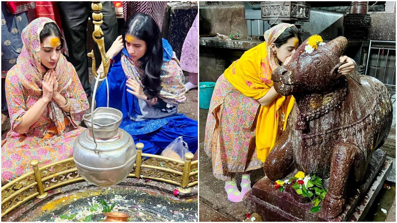 तस्वीरें शेयर करते हुए सारा अली खान ने लिखा, `जय भोलेनाथ`