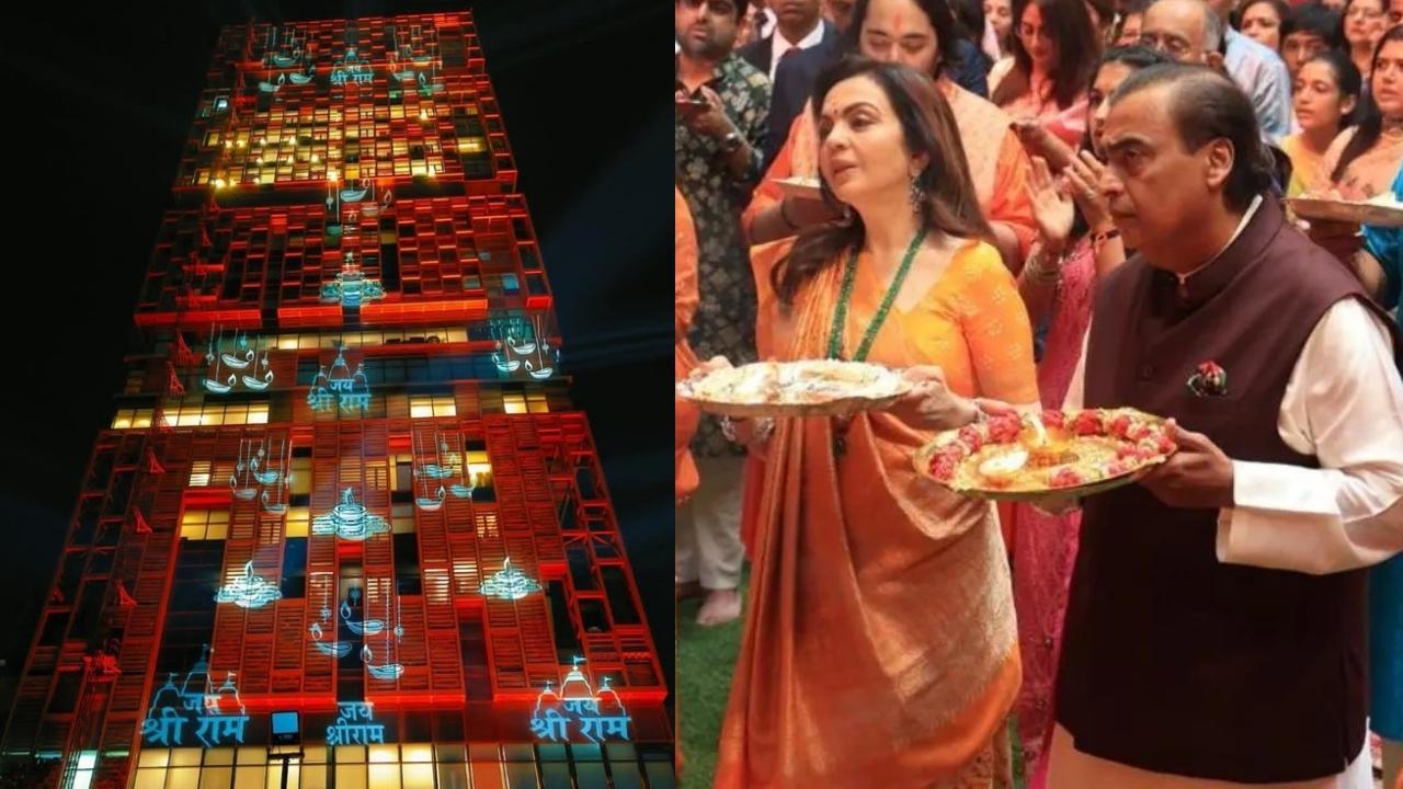 एंटीलिया में की राम नाम की रौशनी.