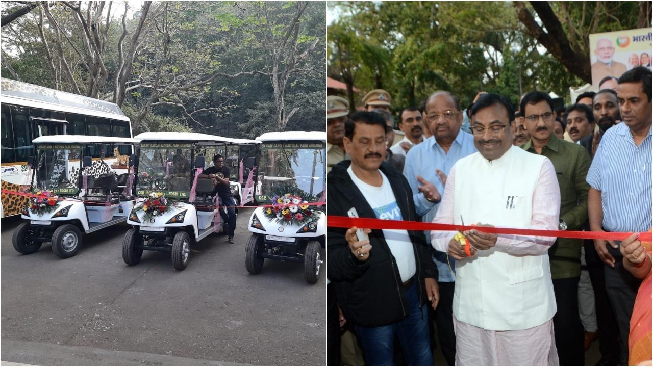 इन इलेक्ट्रिक वाहनों की शुरूआत का उद्देश्य पार्क के अंदर लोगों की परेशानी को कम करना है. तस्वीरें/सतेज शिंदे