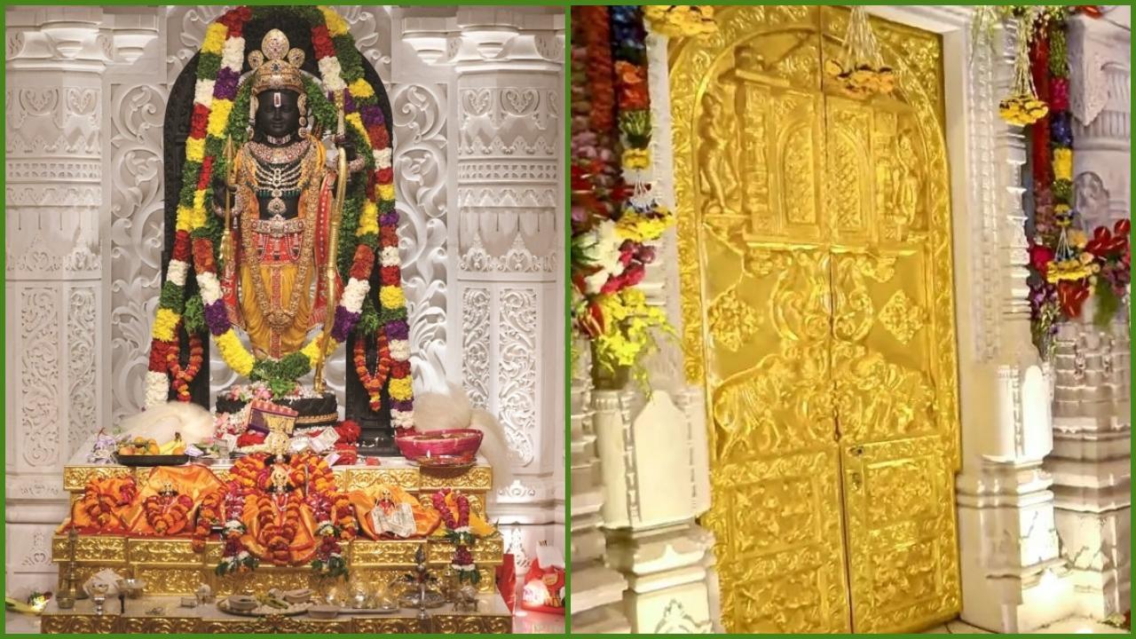 सोने से बना है अयोध्या राम मंदिर का दरवाजा.