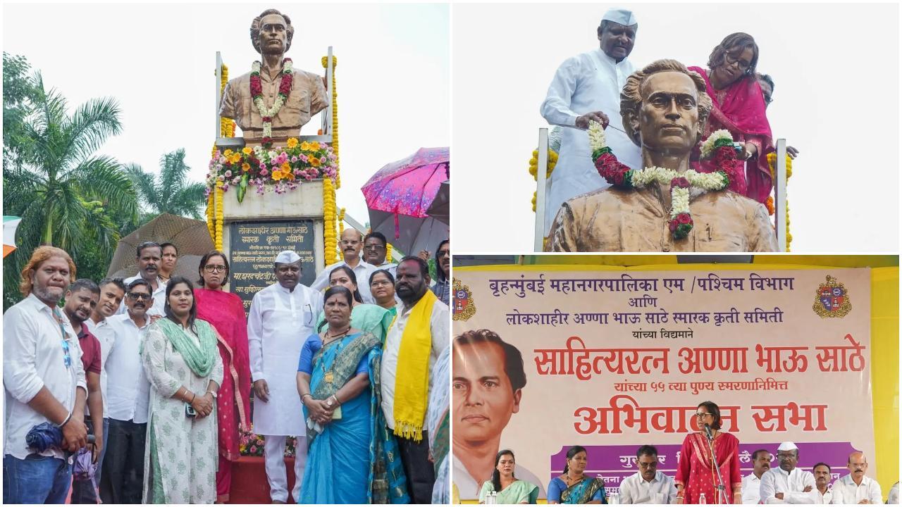 इस कार्यक्रम में अन्नाभाऊ साठे की प्रतिमा को फूलों की माला पहनाई गई और उनके द्वारा किए गए सामाजिक कार्यों को याद किया गया.