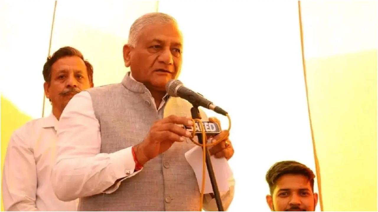 पूर्व केंद्रीय मंत्री जनरल वीके सिंह. तस्वीर/X