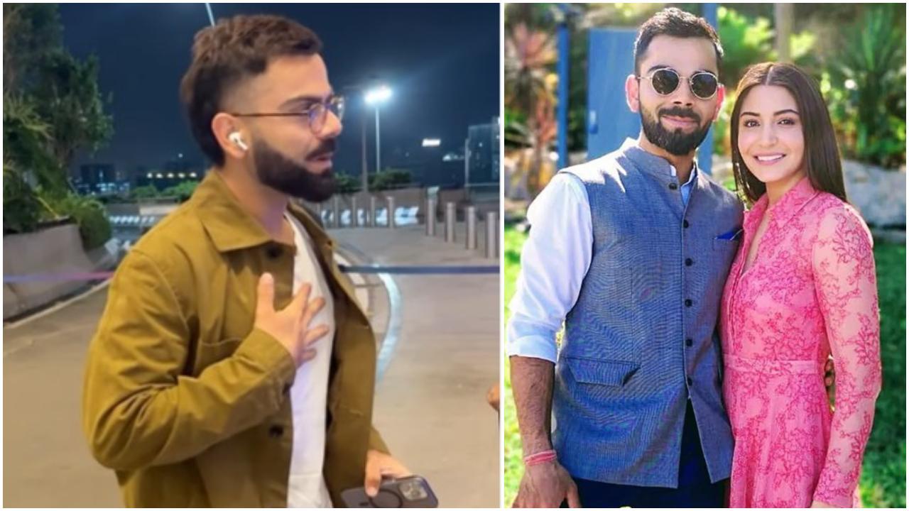 In Pic: Virat Kohli at airport(Viral Bhayani); Virat Kohli and Anushka Sharma