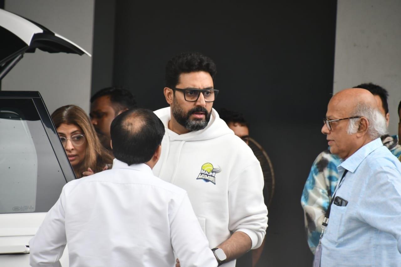 अनंत और राधिका की शादी के लिए अभिषेक बच्चन अपनी बहन श्वेता बच्चन नंदा भी पहुंचेंगे.