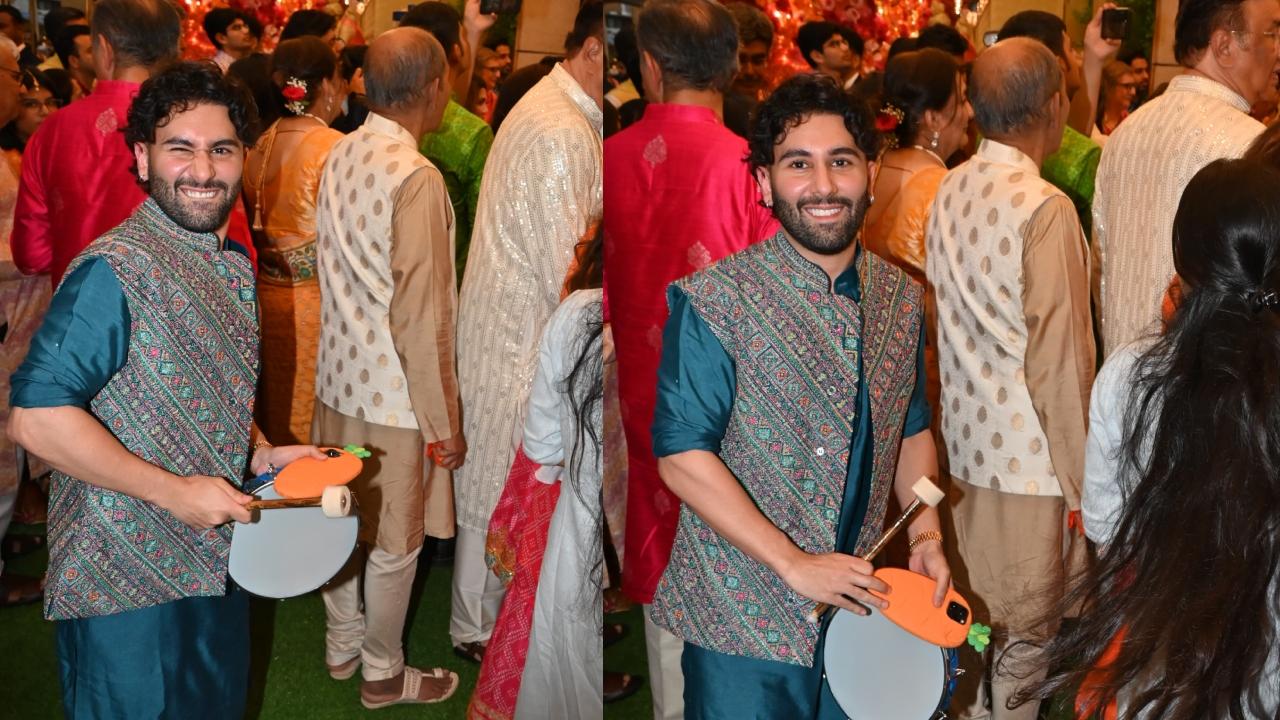 इस मामेरू वेडिंग में सोशल मीडिया सेंसेशन ऑरी भी एथिनिक लुक में दिखाई दिए.