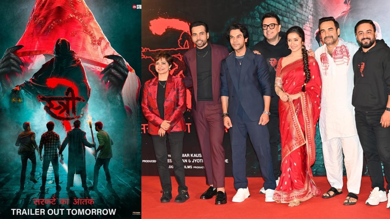 आज रिलीज़ हुआ स्त्री 2 का शानदार ट्रेलर, हंसने पर कर देगा मजबूर (फिल्म का पोस्टर/फोटो/योगेन शाह)