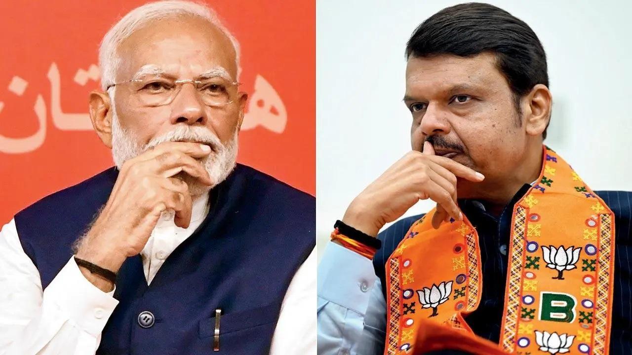 Pic/Agencies; (right) Devendra Fadnavis on X