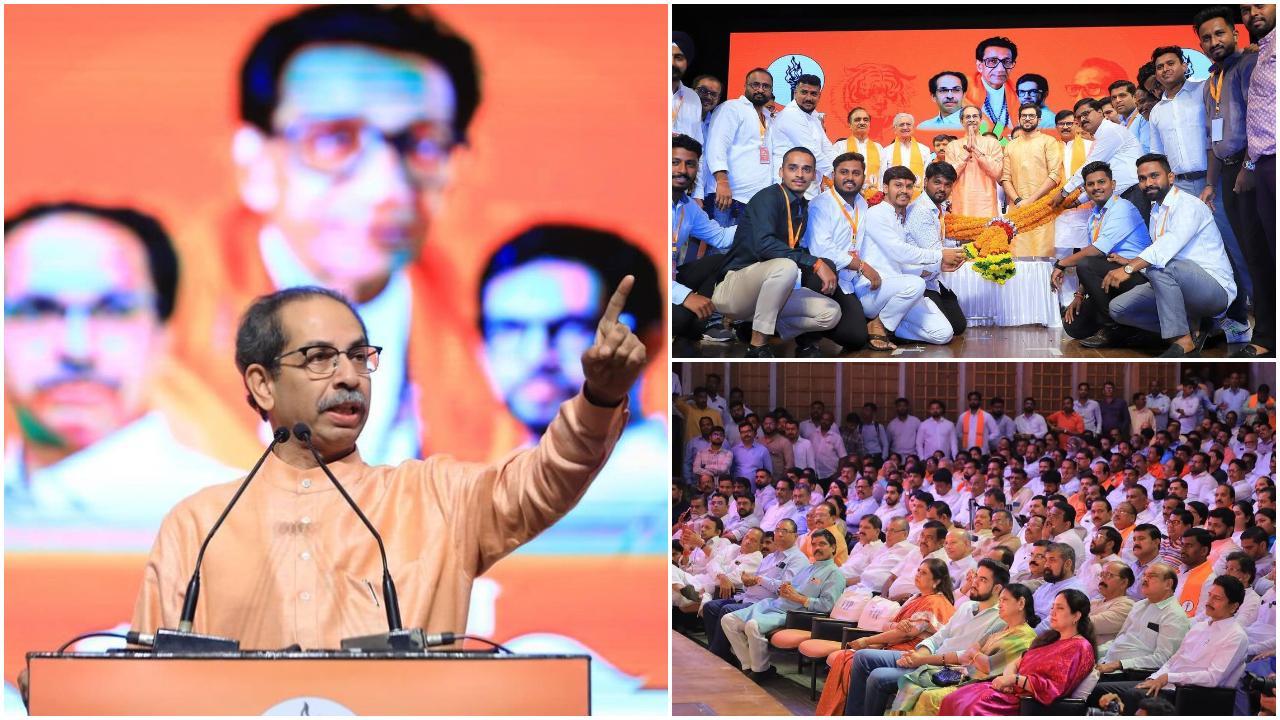 पार्टी के स्थापना दिवस के दौरान शिवसेना (यूबीटी) के वरिष्ठ नेता भी मौजूद थे.