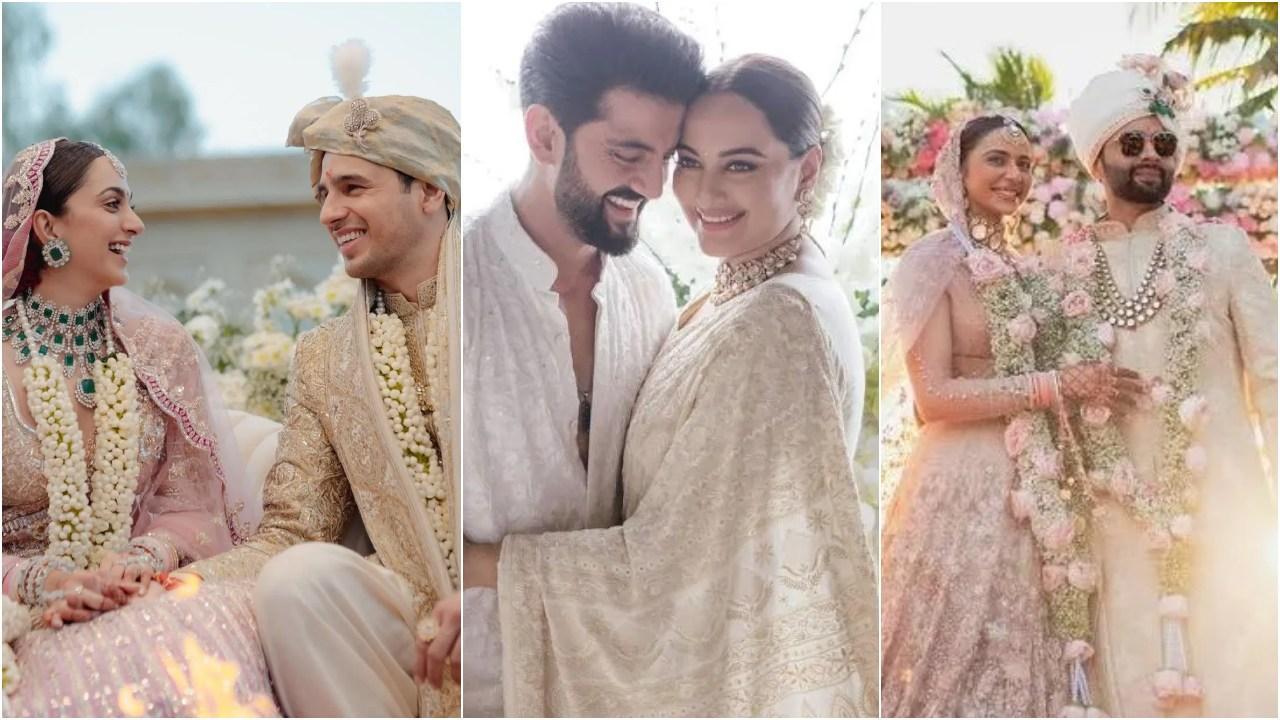 सेलिब्रिटीज़ के वेडिंग आउटफिट (फोटोज़/सोशल मीडिया)