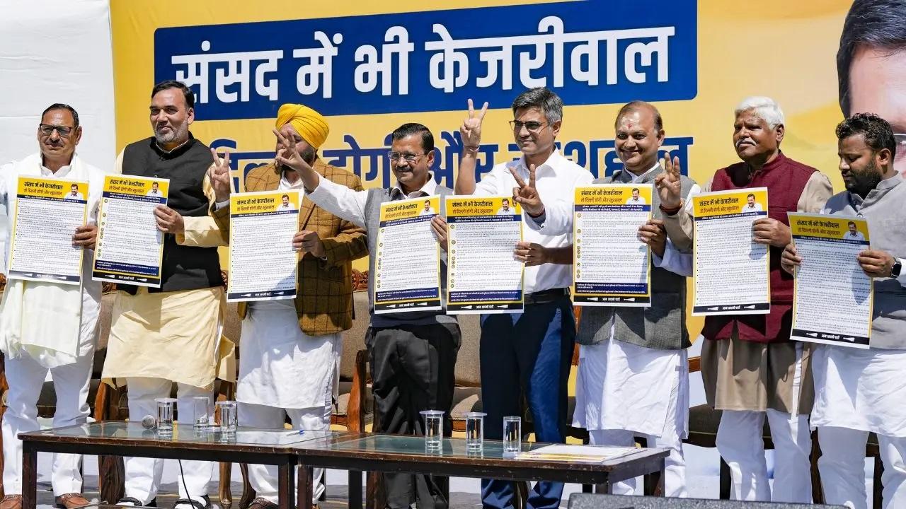 आप कार्यकर्ता आगामी चुनावों के लिए अपने अभियान के दौरान पार्टी की उपलब्धियों का ब्यौरा देने वाले पर्चे बांटेंगे.