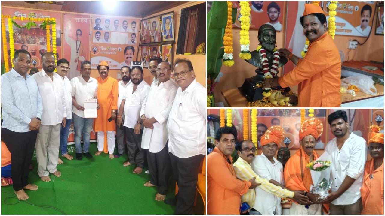 आज सुबह उद्धव ठाकरे गुट के ये कार्यकर्ता साथ आए और छत्रपति शिवाजी महाराज को नमन किया.