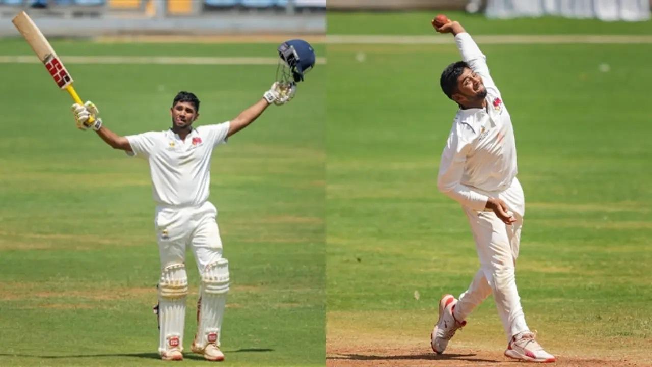 भारत के अंडर-19 विश्व कप स्टार मुशीर खान ने बल्ले और गेंद दोनों से मुंबई के लिए बेहतरीन प्रदर्शन किया. तीसरे नंबर पर बल्लेबाजी करते हुए उन्होंने 326 गेंदों में 136 रन बनाए. खान ने 24 ओवर में 48 रन देकर दो विकेट भी हासिल किये.