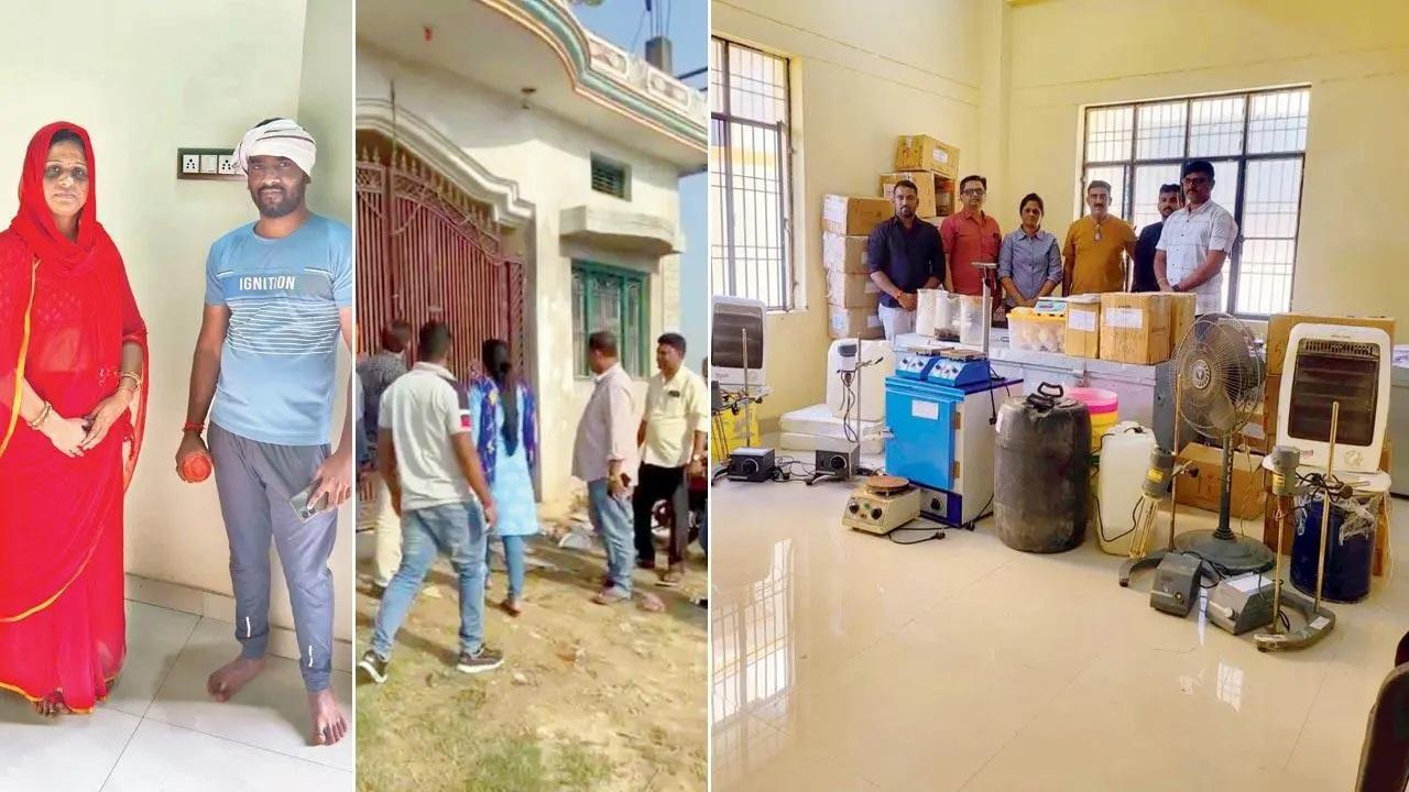 छापेमारी के दौरान पुलिस ने 36 वर्षीय अतुल सिंह और 38 वर्षीय संतोष गुप्ता को पकड़ लिया, साथ ही फैक्ट्री पर भी छापा मारा.
