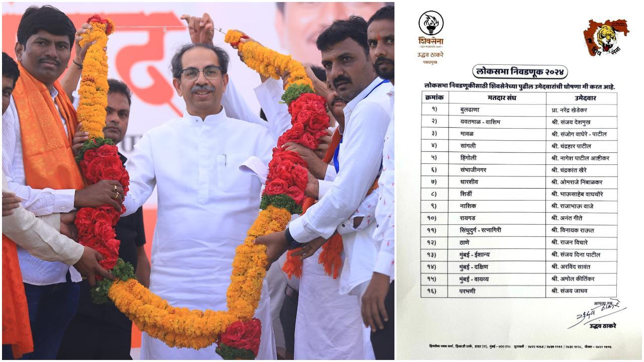 शिवसेना (यूबीटी) के नेता संजय राउत ने रायगढ़, रत्नागिरी, ठाणे, परभणी, बुलढाणा, यवतमाल, छत्रपति संभाजीनगर, शिरडी, दक्षिण मुंबई, उत्तर पश्चिम मुंबई, उत्तर पूर्व के 17 उम्मीदवारों की सूची साझा करने के लिए एक्स का सहारा लिया.