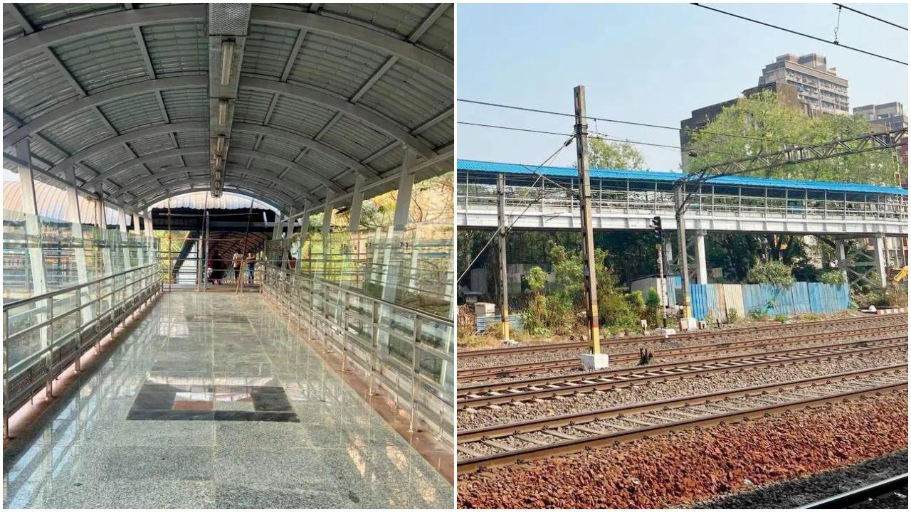 यात्रियों के लिए खोला गया कांजुरमार्ग का फुटब्रिज.