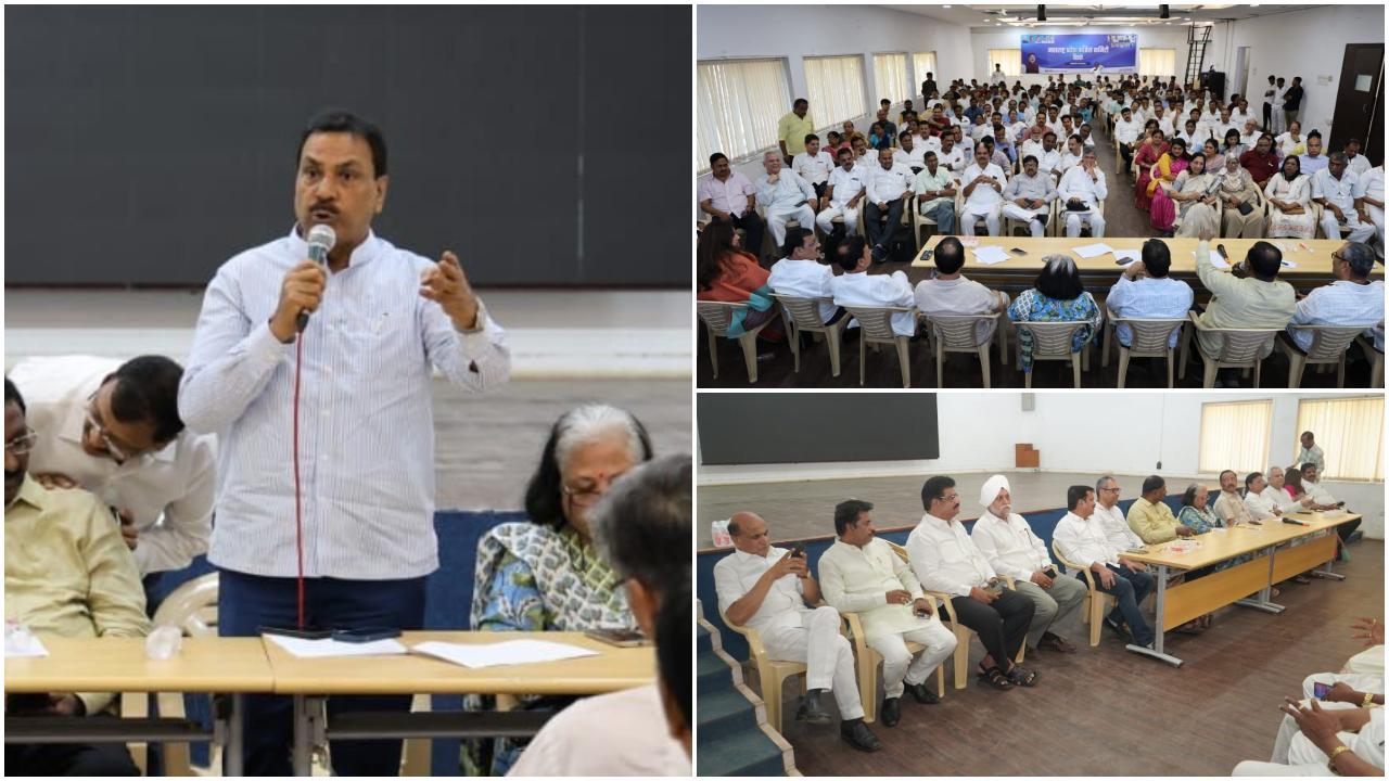 शिवाजी पार्क में होने वाली भारत अघाड़ी बैठक पर चर्चा के लिए आज कांग्रेस के मुख्यालय तिलक भवन में कोंकण संभाग के जिला अध्यक्षों और क्षेत्रीय पदाधिकारियों की बैठक आयोजित की गई. 