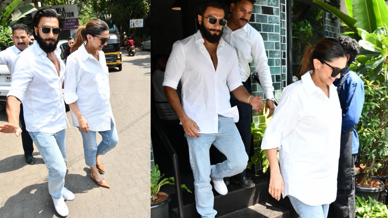 प्रेग्नेंट दीपिका को उनके पति रणवीर संभालते दिखाई दिए. (Pics / Yogen Shah)