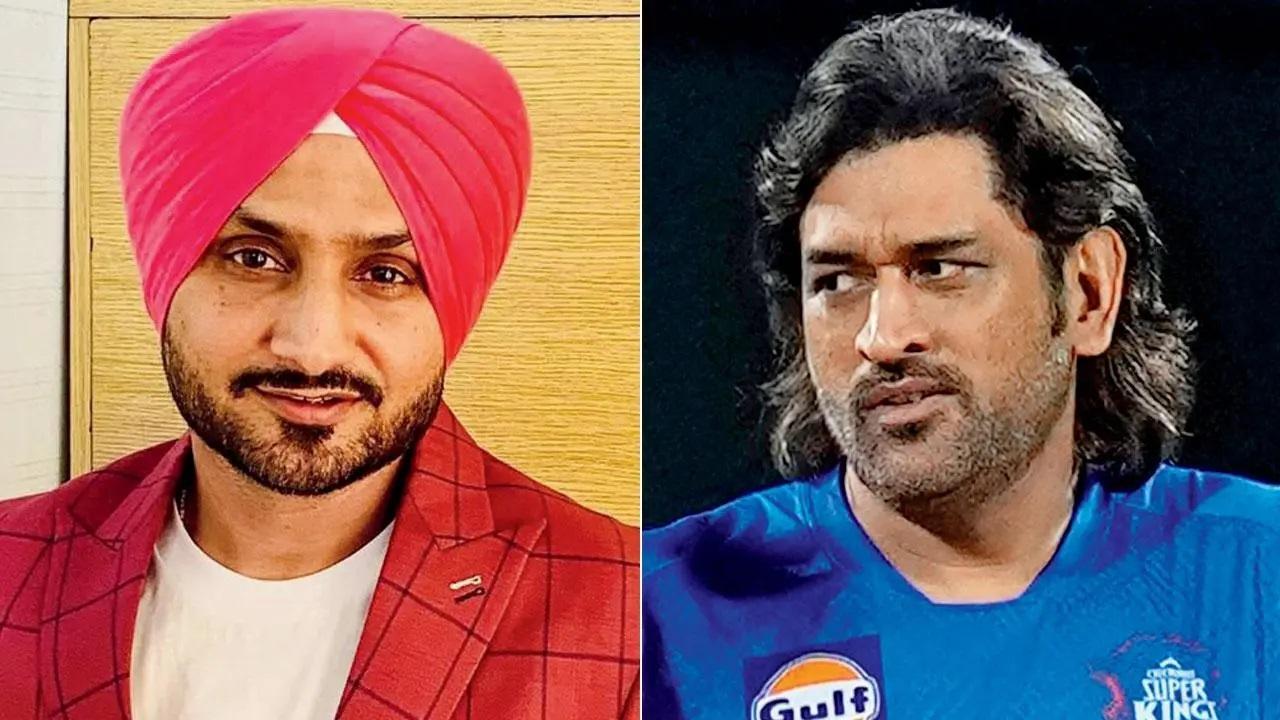 Harbhajan Singh and MS Dhoni