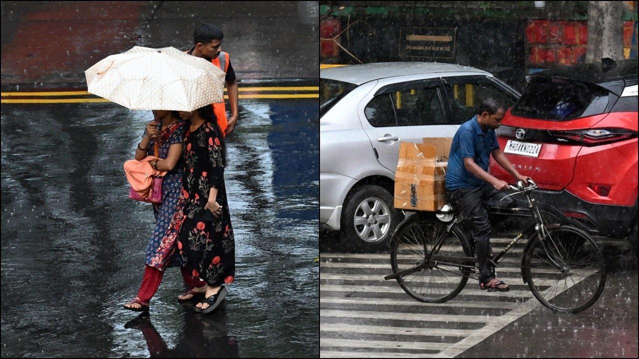 ठाणे में हुई झमाझम बारिश.