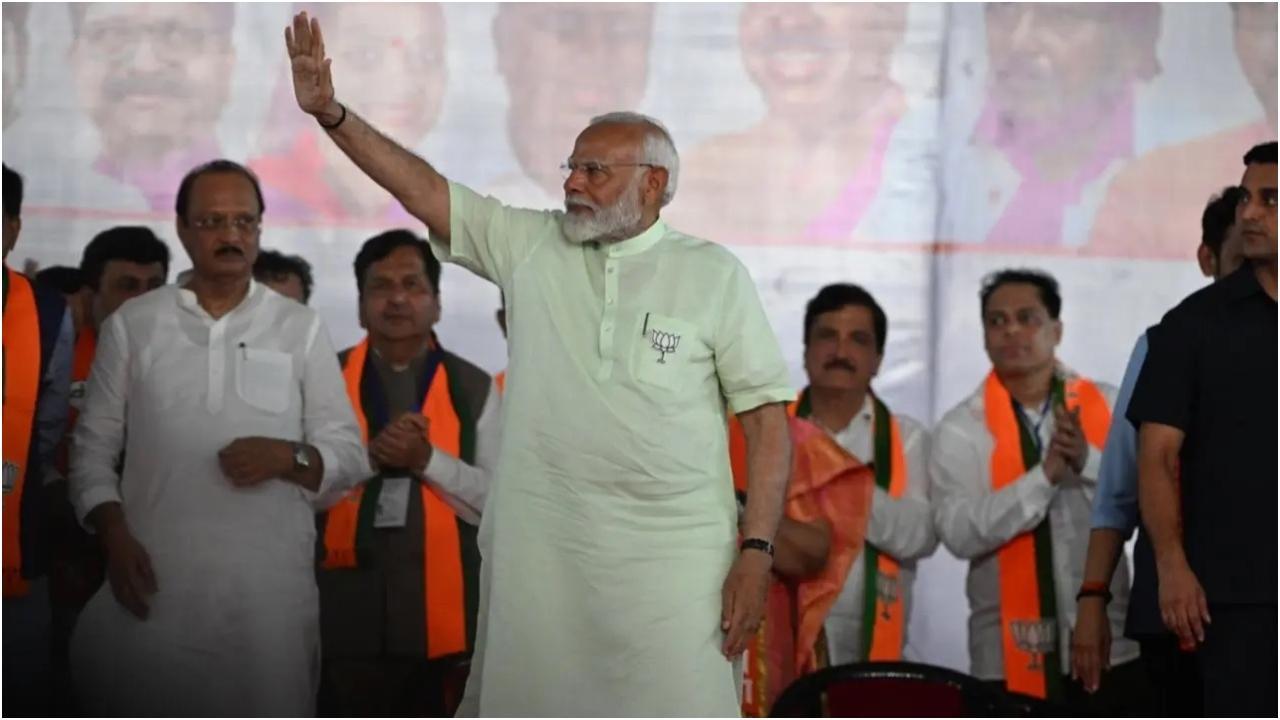 दादर शिवाजी पार्क में पीएम मोदी की रैली