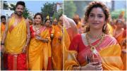 तस्वीरों में आप देख सकते है कि अंकिता अपने परिवार की परंपराओं में पूरी श्रद्धा और उत्साह से शामिल होती दिखाई दी. 