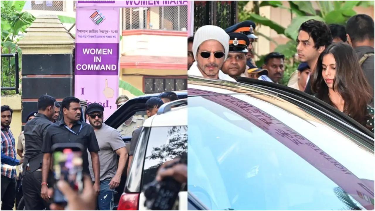 तस्वीर में: सलमान खान और शाहरुख खान (तस्वीर/योगेन शाह)