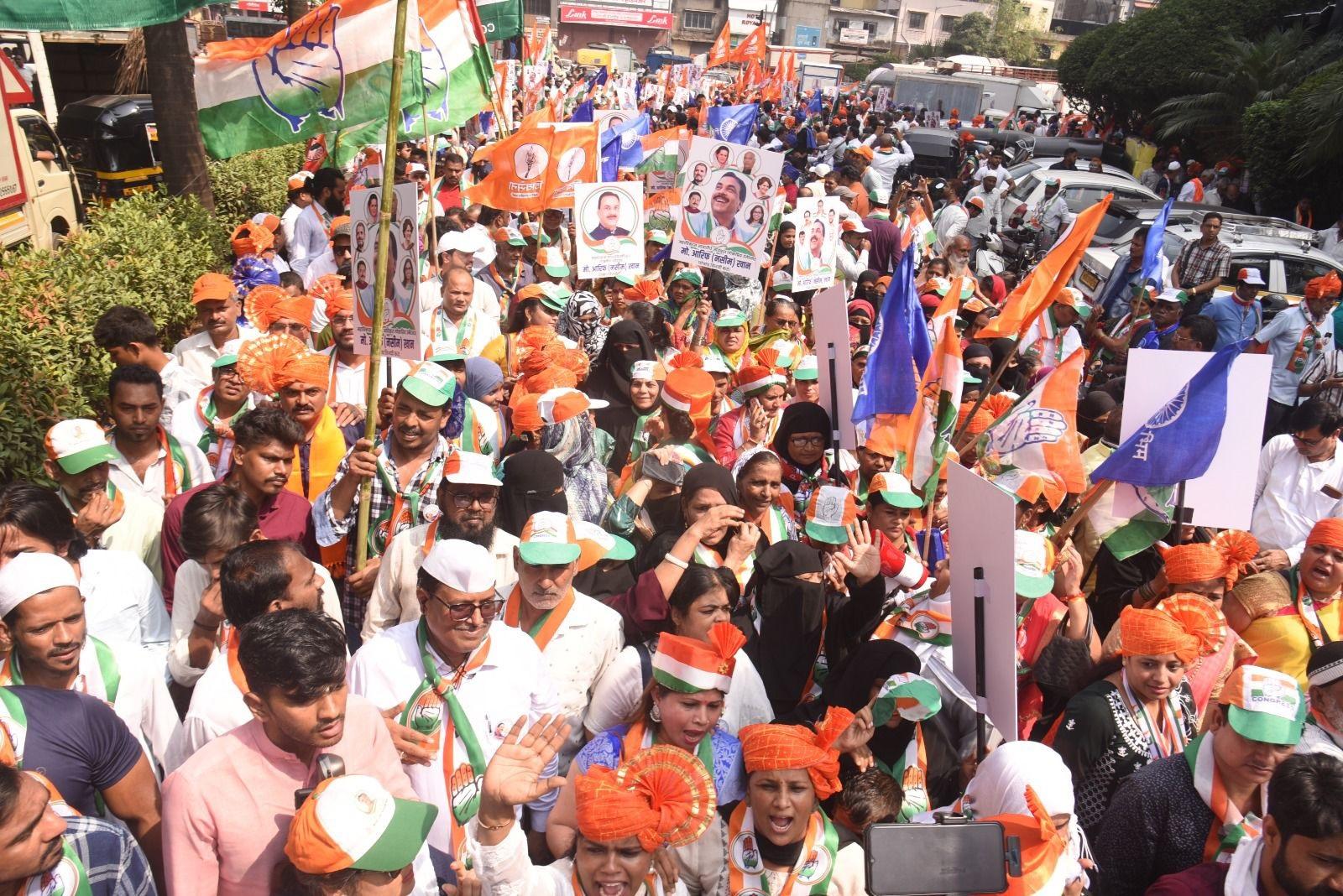 उनके समर्थन में उमड़ी भीड़ से महाविकास अघाड़ी के कार्यकर्ताओं में जोश भर गया, जिससे चुनावी माहौल और भी जीवंत हो गया.